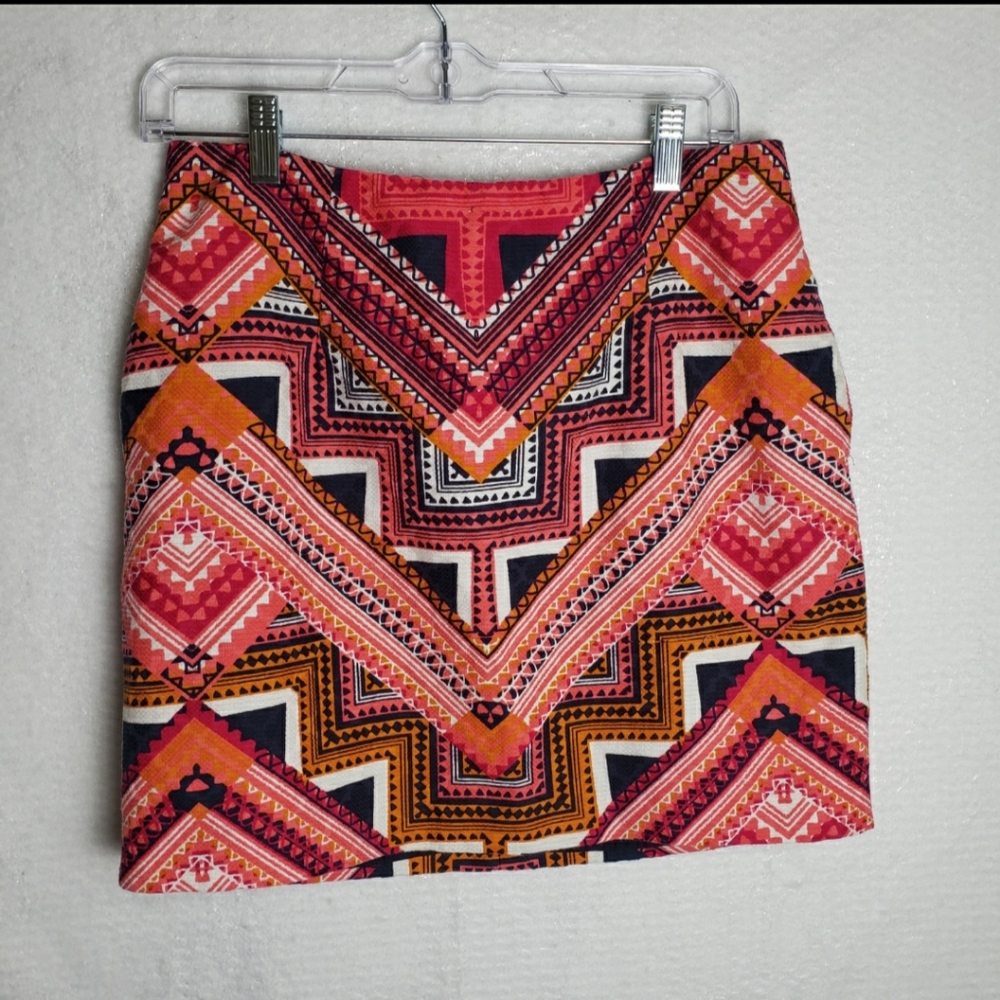 MERONA Womans Aztec Print Skirt Size 8